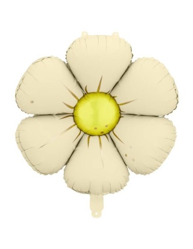 Palloncini mylar "Flower" Cm. 65 - Beige - Blister 4 pezzi