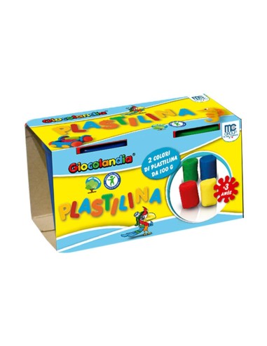 Blister 2 vasetti plastilina 100 gr