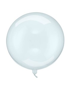 Palloncino bubble Orbz Cm. 40 trasparente color - Blue