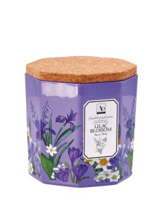 Candela cera profumata in vasetto vetro con tappo sughero Cm. 10x10 - Fragranze assortite 2