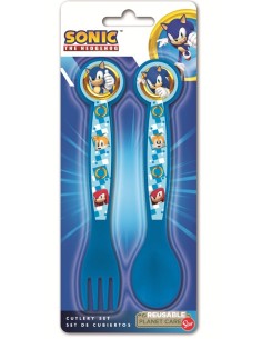 Set 2 posate in plastica - Sonic