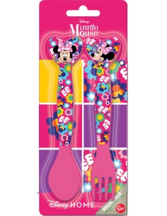 Set 2 posate in plastica - Minnie
