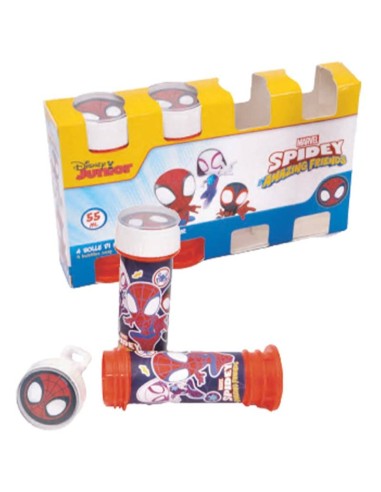 Bolle di sapone in confezione da 4 tubetti da 55 ML - Spidey