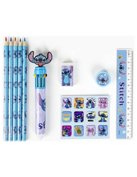 Set cancelleria completo in pochette trasparente - Stitch
