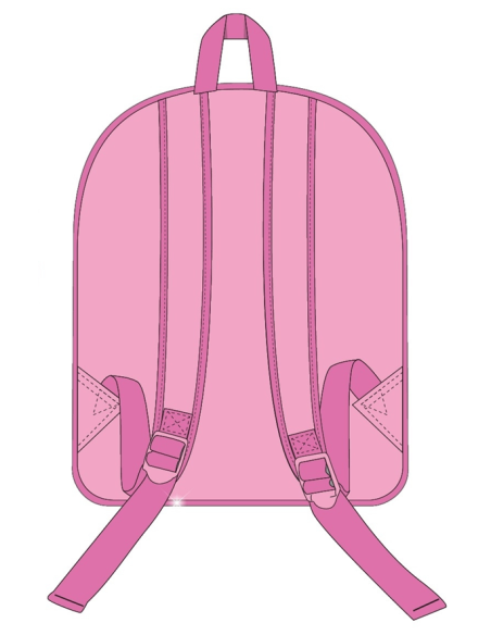 Zainetto asilo 3D Cm. 30x26x10 - Unicorno rosa