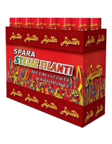 Cannoe spara stelle filanti in carta multicolor Cm. 30