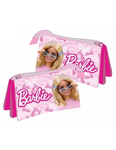 Astuccio bustina piatta 3 scomparti Cm. 23x12 - Barbie