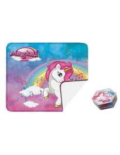 Tovaglietta magica in tessuto Cm. 40x30 - Unicorno