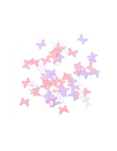 Confetti metallizzati farfalle multicolor - Confezione 100 pezzi