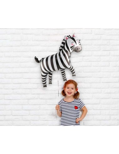 Palloncino mylar supershape Cm. 80x78 - Zebra