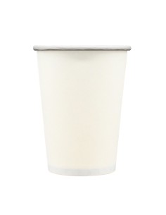 Bicchiere in carta 100% compostabile cc.250 - Confezione 15 pz - Bianco