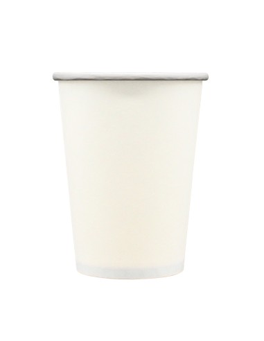 Bicchiere in carta 100% compostabile cc.250 - Confezione 15 pz - Bianco