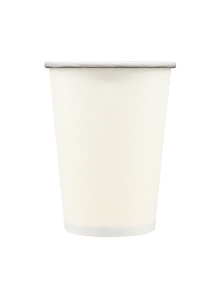 Bicchiere in carta 100% compostabile cc.250 - Confezione 15 pz - Bianco