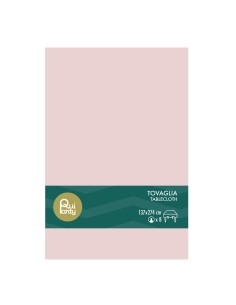 Tovaglia in plastica pvc Cm. 137x274 - Rosa chiaro