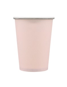 Bicchiere in carta 100% compostabile cc.250 - Confezione 15 pz - Rosa chiaro