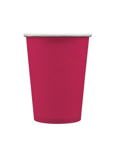 Bicchiere in carta 100% compostabile cc.250 - Confezione 15 pz - Magenta