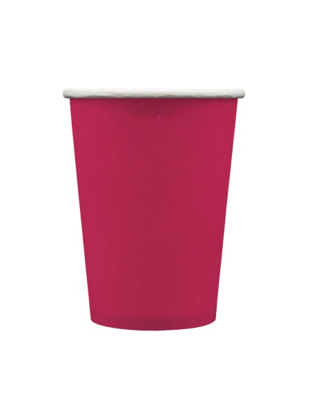 Bicchiere in carta 100% compostabile cc.250 - Confezione 15 pz - Magenta