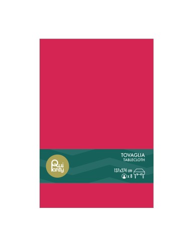 Tovaglia in plastica pvc Cm. 137x274 - Fucsia