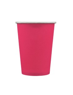 Bicchiere in carta 100% compostabile cc.250 - Confezione 15 pz - Fucsia
