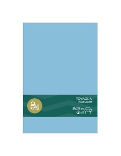 Tovaglia in plastica pvc Cm. 137x274 - Celeste