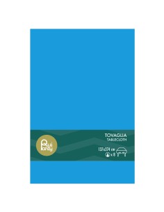 Tovaglia in plastica pvc Cm. 137x274 - Blu elettrico