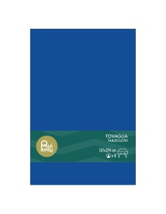 Tovaglia in plastica pvc Cm. 137x274 - Blu