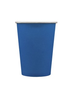 Bicchiere in carta 100% compostabile cc.250 - Confezione 15 pz - Blu