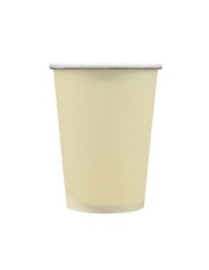 Bicchiere in carta 100% compostabile cc.250 - Confezione 15 pz - Avorio