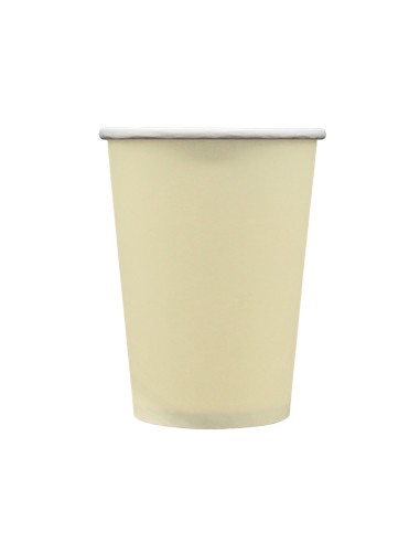 Bicchiere in carta 100% compostabile cc.250 - Confezione 15 pz - Avorio