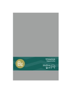 Tovaglia in plastica pvc Cm. 137x274 - Argento