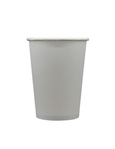 Bicchiere in carta 100% compostabile cc.250 - Confezione 15 pz - Argento