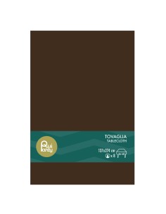 Tovaglia in plastica pvc Cm. 137x274 - Marrone
