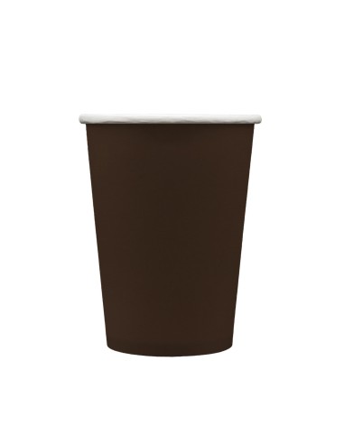 Bicchiere in carta 100% compostabile cc.250 - Confezione 15 pz - Marrone
