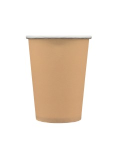 Bicchiere in carta 100% compostabile cc.250 - Confezione 15 pz - Moka