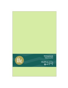 Tovaglia in plastica pvc Cm. 137x274 - Verde mela