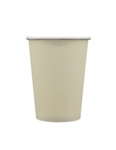 Bicchiere in carta 100% compostabile cc.250 - Confezione 15 pz - Tortora