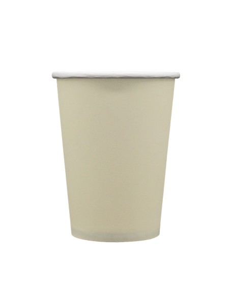 Bicchiere in carta 100% compostabile cc.250 - Confezione 15 pz - Tortora