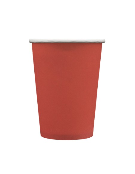 Bicchiere in carta 100% compostabile cc.250 - Confezione 15 pz - Mattone