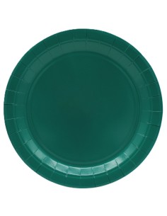 Piatto in carta rotondo 100% compostabile Cm. 18 - Confezione 15 pz - Ottanio