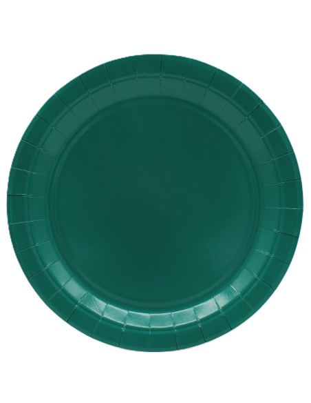 Piatto in carta rotondo 100% compostabile Cm. 18 - Confezione 15 pz - Ottanio