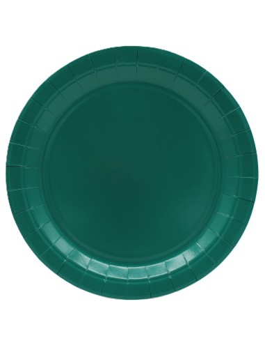 Piatto in carta rotondo 100% compostabile Cm. 24 - Confezione 15 pz - Ottanio