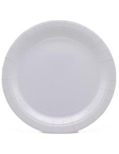 Piatto in carta rotondo 100% compostabile Cm. 18 - Confezione 15 pz - Lilla