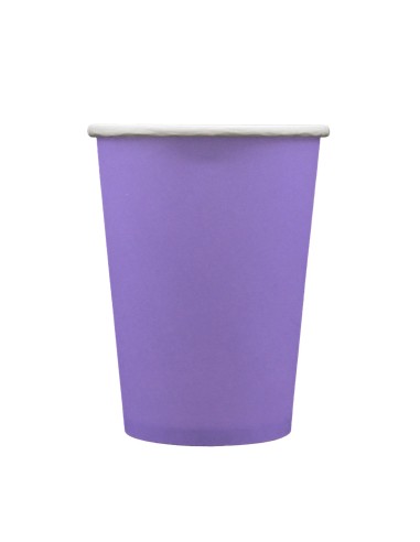 Bicchiere in carta 100% compostabile cc.250 - Confezione 15 pz - Viola