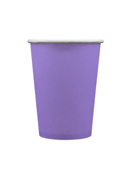 Bicchiere in carta 100% compostabile cc.250 - Confezione 15 pz - Viola