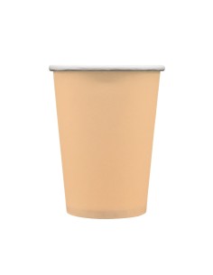 Bicchiere in carta 100% compostabile cc.250 - Confezione 15 pz - Pesca