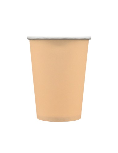 Bicchiere in carta 100% compostabile cc.250 - Confezione 15 pz - Pesca