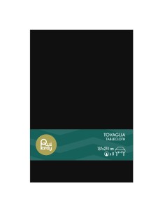 Tovaglia in plastica pvc Cm. 137x274 - Nero