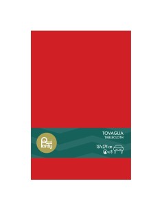 Tovaglia in plastica pvc Cm. 137x274 - Rosso