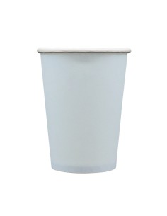 Bicchiere in carta 100% compostabile cc.250 - Confezione 15 pz - Celeste fumo