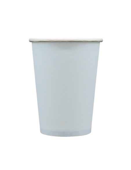 Bicchiere in carta 100% compostabile cc.250 - Confezione 15 pz - Celeste fumo